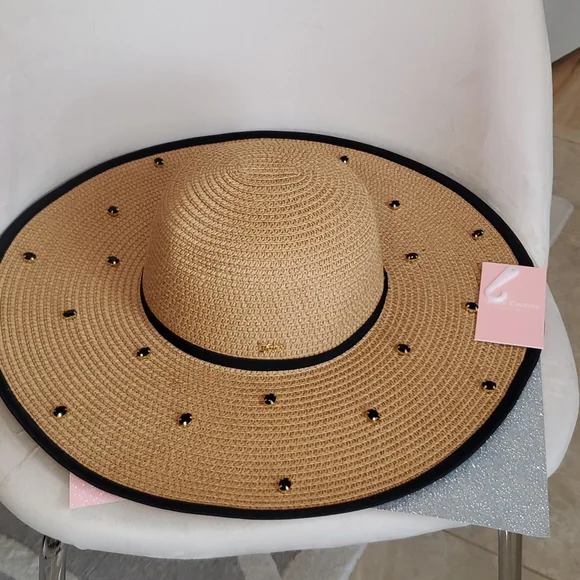 Juicy Couture ❤️NWT❤️ Wide Brimmed Jeweled Hat!❤️❤️❤️ - Picture 11 of 13